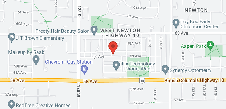 map of 12949 59 AVENUE